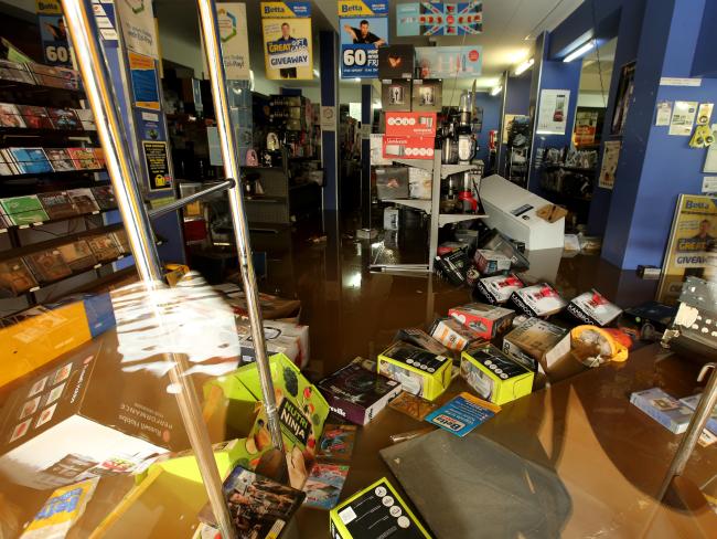 flooded store